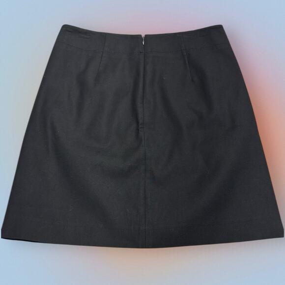 LOFT Women’s 2 Black Cotton Pocketed Skirt - Picture 3 of 3